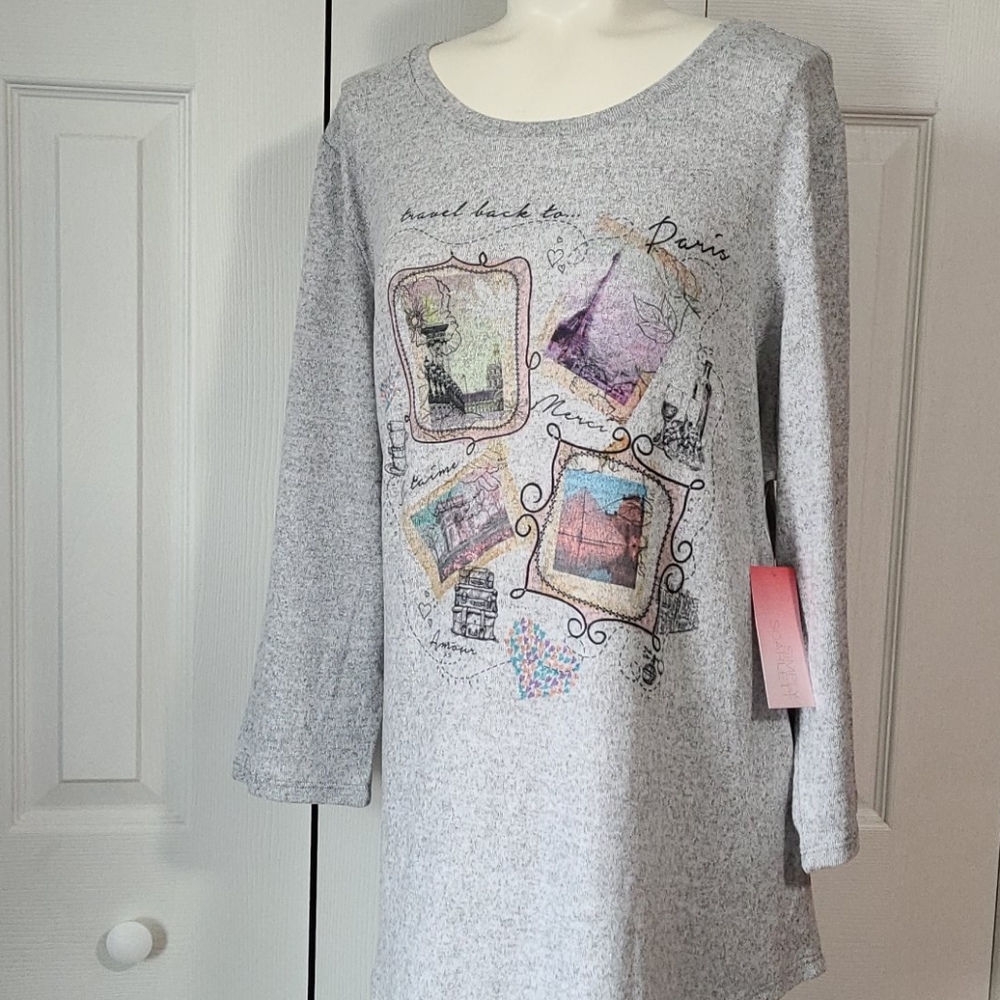 Simply Scarlett 3/4 sleeve Top